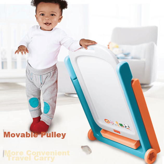 Дитяча багатофункціональна навчальна дошка для малювання Fisher-Price, іграшка для раннього розвитку дитини, ігрова дошка з малюванням каракулів, подарунок на день народження - Фото 6 Дитяча багатофункціональна навчальна дошка для малювання Fisher-Price, іграшка для раннього розвитку дитини, ігрова дошка з малюванням каракулів, подарунок на день народження - зображення 6