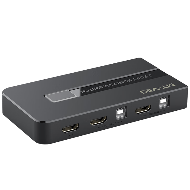 KVM-переключатель MT-Viki с 2 портами HDMI, устройством для совместного использования экрана, клавиатуры и мыши, двумя входами 4K@60Hz с KVM-кабелем MT-KH2S - изображение 6