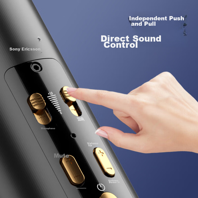 Микрофон-колонка Soaiy MC67 беспроводной Bluetooth, для домашнего караоке - изображение 10