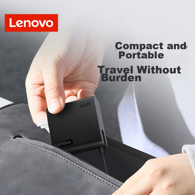 Блок живлення Lenovo оригінальний Type-C 65Вт, для Xiaoxin Pro13/Air14 - зображення 4