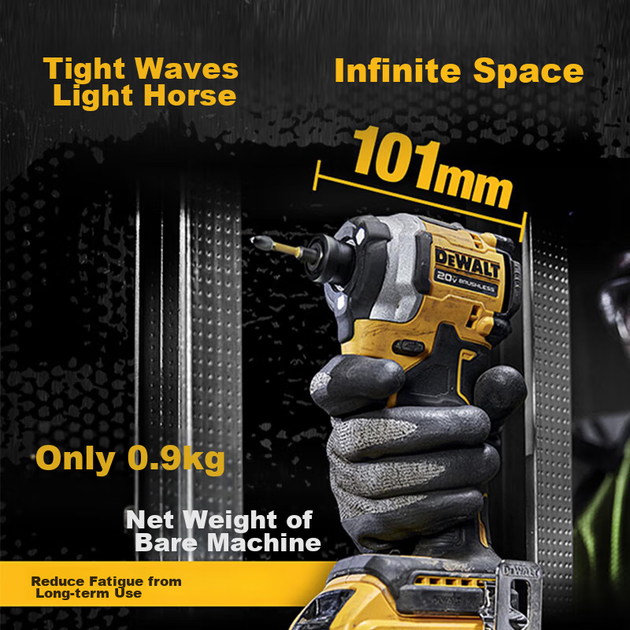 Дрель DEWALT 20В аккумуляторная ударная бесщеточная, DCF850N-A9 - Фото 5 Дрель DEWALT 20В аккумуляторная ударная бесщеточная, DCF850N-A9 - изображение 5