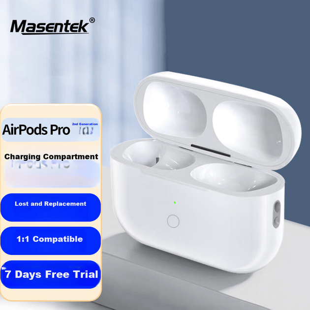 Зарядный чехол Masentek для Apple AirPods Pro/1/2 - Фото 3 Зарядный чехол Masentek для Apple AirPods Pro/1/2 - изображение 3