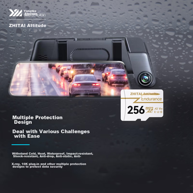 Карта пам'яті ZhiTai Yangtze Memory microSDXC 256GB Class 10 UHS-I U3 V30 A2 - зображення 9