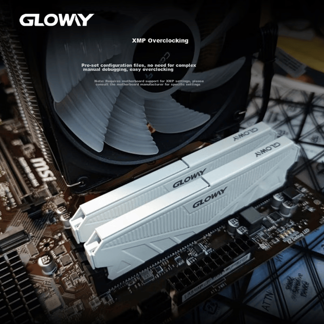 Модуль оперативной памяти Gloway 8 ГБ DDR4 3600 для настольных компьютеров, Tianche, радиатор, отдельные чипы, CL18, цвет Moonlight White, аксессуар для компьютера AI. - Фото 6 Модуль оперативной памяти Gloway 8 ГБ DDR4 3600 для настольных компьютеров, Tianche, радиатор, отдельные чипы, CL18, цвет Moonlight White, аксессуар для компьютера AI. - изображение 6