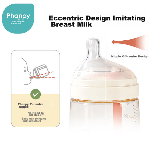 Бутылочка для кормления Little Elephant Xiaoxiang Anti-Colic антиколиковая 240 мл PPSU с силиконовой соской размер M (3-6 месяцев) - изображение 4