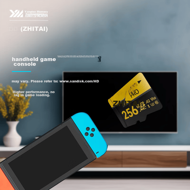 Карта памяти ZhiTai Yangtze Memory microSDXC 256GB UHS-I U3 V30 A2 + SD-адаптер - изображение 6