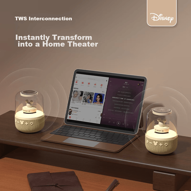 Bluetooth-колонка Disney, XiaoDu Smart Voice високоякісна міні-комп'ютерна атмосферна лампа, подарунок для хлопчиків та дівчаток, найкращі друзі, дорослі, подарунок на день народження, преміум-ніша, практична S6 рожевого кольору - Фото 7 Bluetooth-колонка Disney, XiaoDu Smart Voice високоякісна міні-комп'ютерна атмосферна лампа, подарунок для хлопчиків та дівчаток, найкращі друзі, дорослі, подарунок на день народження, преміум-ніша, практична S6 рожевого кольору - зображення 7