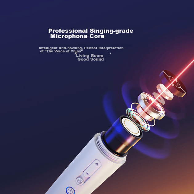 Микрофон Chunmai беспроводной с колонкой для караоке, HarmonyOS, комплект 2 шт - изображение 6