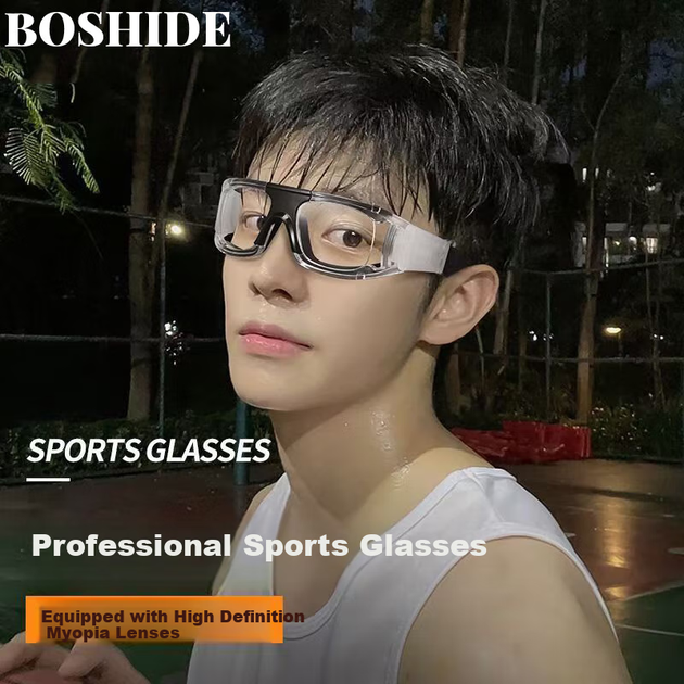 Очки Boshide баскетбольные спортивные защитные, черные, 100° - Фото 4 Очки Boshide баскетбольные спортивные защитные, черные, 100° - изображение 4