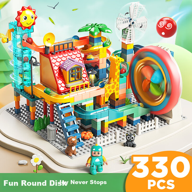 FEELO — игрушка, совместимая с крупными строительными блоками LEGO, подарок на день рождения для мальчиков и девочек, детский домик 1676D-1 - изображение 8
