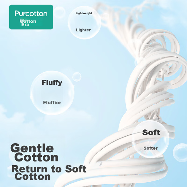 Полотенце банное детское PurCotton, марля, шестислойное, 120*120 см - Фото 4 Полотенце банное детское PurCotton, марля, шестислойное, 120*120 см - изображение 4