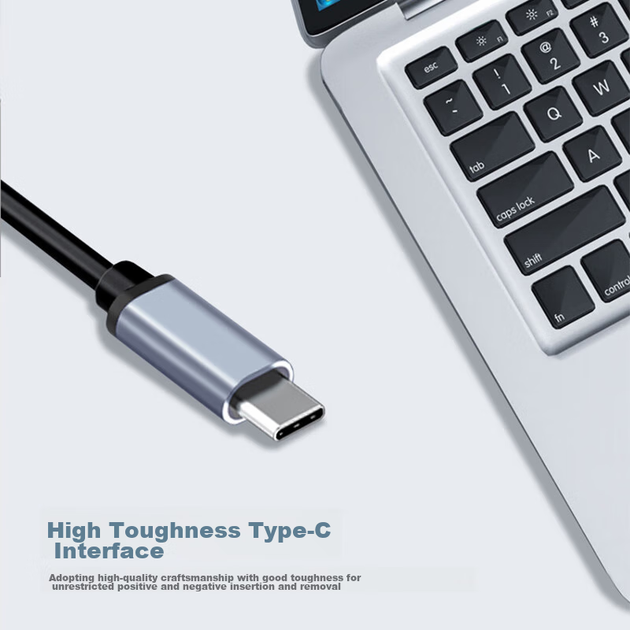 Док-станция расширения Aigo Type-C, USB 3.0-концентратор, адаптер порта Gigabit Ethernet RJ45, конвертер HDMI/VGA, быстрая зарядка PD100 Вт, док-станция расширения USB T07-R (металлический корпус) - изображение 7