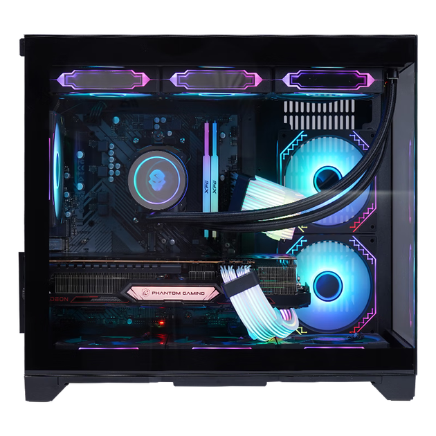 Wanjia Gungyongzhe Black No A-Pillar + Prism RGB Six-Fan Set, Seaside View Case for Desktop Computer Tower, M-ATX Motherboard/360 Water Cooling/9 Fans/4090 Graphics Card - Фото 7 Wanjia Gungyongzhe Black No A-Pillar + Prism RGB Six-Fan Set, Seaside View Case for Desktop Computer Tower, M-ATX Motherboard/360 Water Cooling/9 Fans/4090 Graphics Card - изображение 7