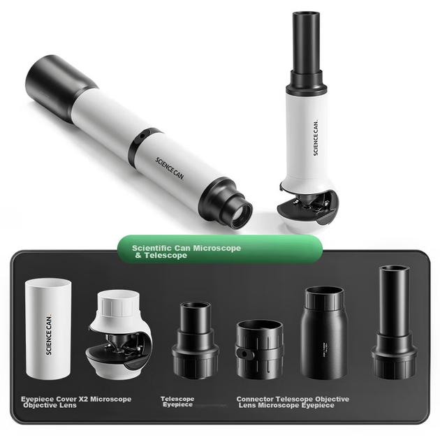 Научный микроскоп высокого разрешения — подарок для детей 3-8 лет, развивающая игрушка для мальчиков и девочек, подарочная коробка к празднику или дню рождения. - изображение 10