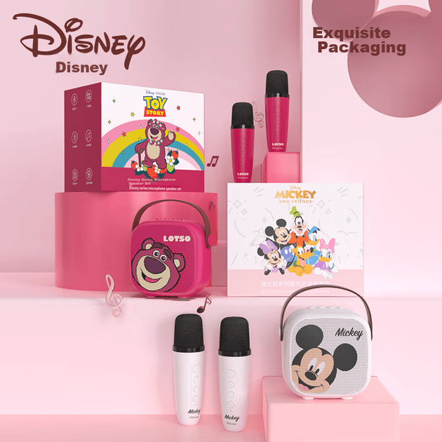 Микрофон-колонка для караоке на День защиты детей от Disney, беспроводной микрофон-колонка с Bluetooth, умный голосовой помощник Xiaodu, подарок на день рождения для мальчиков и девочек, MK01 Микки Маус - изображение 10