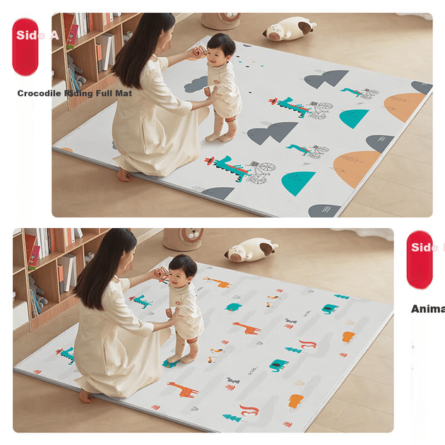 Коврик детский для ползания Beiboshi Babybox, утолщенный, 180x200x2 см - изображение 7