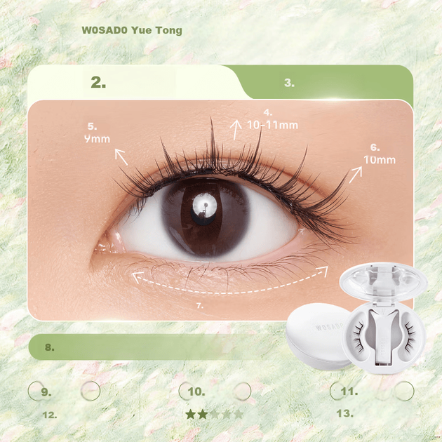 Магнитные ресницы WOSADO Yue Tong - изображение 4