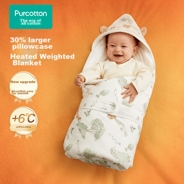 Пеленка-одеяло PurCotton для новорожденных со съемной подкладкой, 90x90 см, «Карта Земли» - изображение 4
