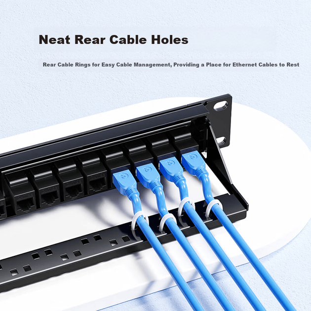 Патч-панель BIAZE TT85-24 Cat 5e UTP 24 порта 100 Мбит/с 1U 19" - изображение 6