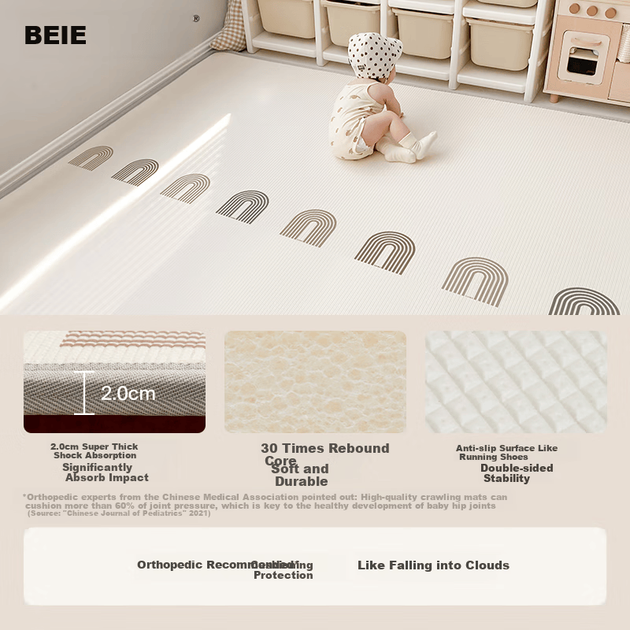 Коврик для ползания Beiyi Baby XPE 180×200 - изображение 6