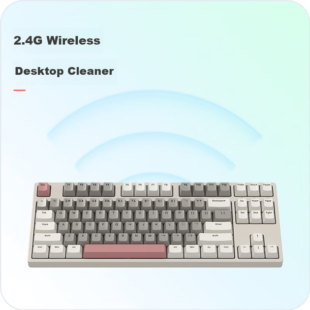 Клавиатура беспроводная ikbc W200 Cherry MX Red Wireless Grey - изображение 5
