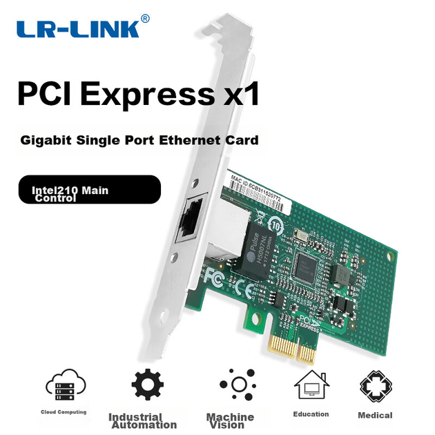 LR-LINK Lianrui LREC9204CT Гигабитная проводная сетевая карта для настольных компьютеров, однопортовый PCIe, чип Intel I210 - Фото 5 LR-LINK Lianrui LREC9204CT Гигабитная проводная сетевая карта для настольных компьютеров, однопортовый PCIe, чип Intel I210 - изображение 5