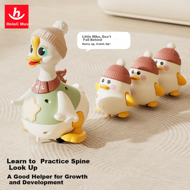 Игрушка для раннего развития HUILE TOYS Мама Гусыня и гусята - изображение 3