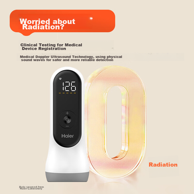 Фетальный допплеровский монитор Haier, монитор сердечного ритма для беременных, для домашнего и медицинского использования, модель с улучшенным двухканальным Bluetooth. - изображение 7