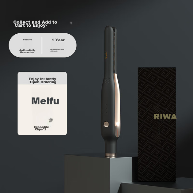 Випрямляч для волосся RIWA Corn, затискач для об'єму коренів для чоловіків [Зачіска], інструмент для об'єму волосся з хімічною завивкою, фольгована хімічна завивка, випрямляч для волосся Corn з негативними іонами та плойка для об'єму коренів RB-8235 - изображение 10