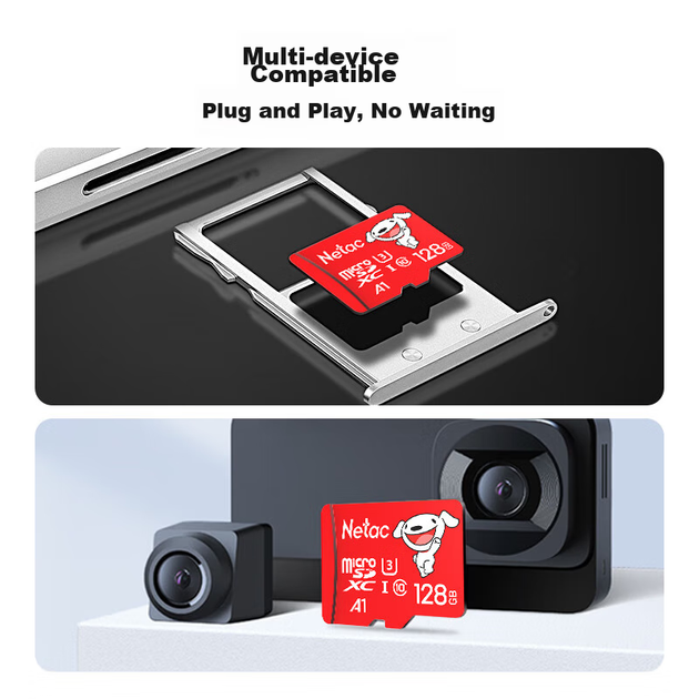 Карта памяти Netac JOYPro microSDXC 128GB UHS-I U3 V30 A1 Class 10 - изображение 4