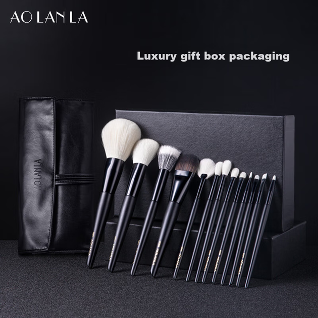 Набор AOLANLA Master-Level Ink Shadow кистей для макияжа 13 предметов, подарочный - изображение 8