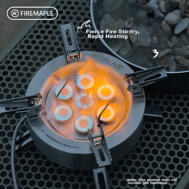 Знімна газова плита FIRE-MAPLE з кількома головками, посуд для кемпінгу на свіжому повітрі, потужна газова плита з інтенсивним полум'ям, газовий пальник, картриджна плита - Фото 5 Знімна газова плита FIRE-MAPLE з кількома головками, посуд для кемпінгу на свіжому повітрі, потужна газова плита з інтенсивним полум'ям, газовий пальник, картриджна плита - зображення 5