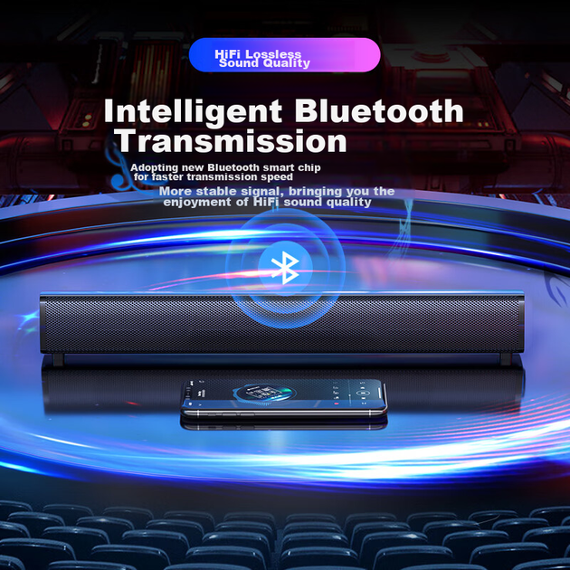 Компьютерные колонки Newmine BT61, Bluetooth-колонка, домашний настольный сабвуфер, мультимедийная настольная, для ноутбука, игровая, проводная мини-колонка - Фото 3 Компьютерные колонки Newmine BT61, Bluetooth-колонка, домашний настольный сабвуфер, мультимедийная настольная, для ноутбука, игровая, проводная мини-колонка - зображення 3