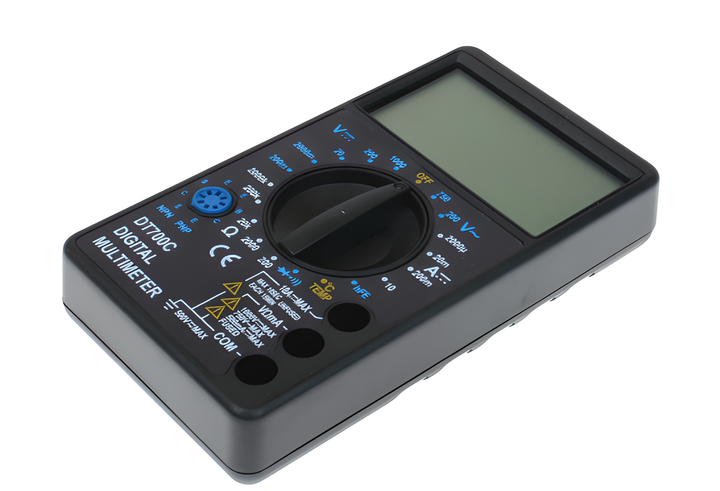 Тестер 700 C, 125*70мм, LCD , A, V, R, тест діодів, температура - Фото 2 Тестер 700 C, 125*70мм, LCD , A, V, R, тест діодів, температура - зображення 2