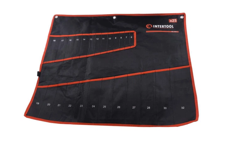 Чохол скручування для гайкових ключів Intertool BX-9011 25 кишень 460 x 680 мм - Фото 1 Чохол скручування для гайкових ключів Intertool BX-9011 25 кишень 460 x 680 мм - зображення 1