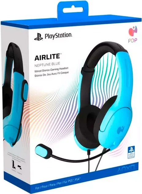 Słuchawki PDP Airlite Headset Wired Neptune Blue (0708056070892) - obraz 5