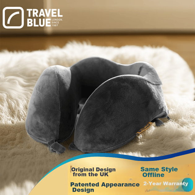 Подушка TRAVEL BLUE U-подібна для шиї з ефектом пам'яті, для подорожей - Фото 10 Подушка TRAVEL BLUE U-подібна для шиї з ефектом пам'яті, для подорожей - зображення 10