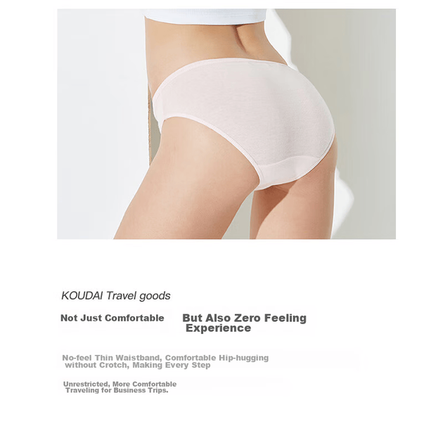 Трусики одноразовые женские Koudailvxing, хлопок, 30 шт, размер XL - Фото 6 Трусики одноразовые женские Koudailvxing, хлопок, 30 шт, размер XL - изображение 6
