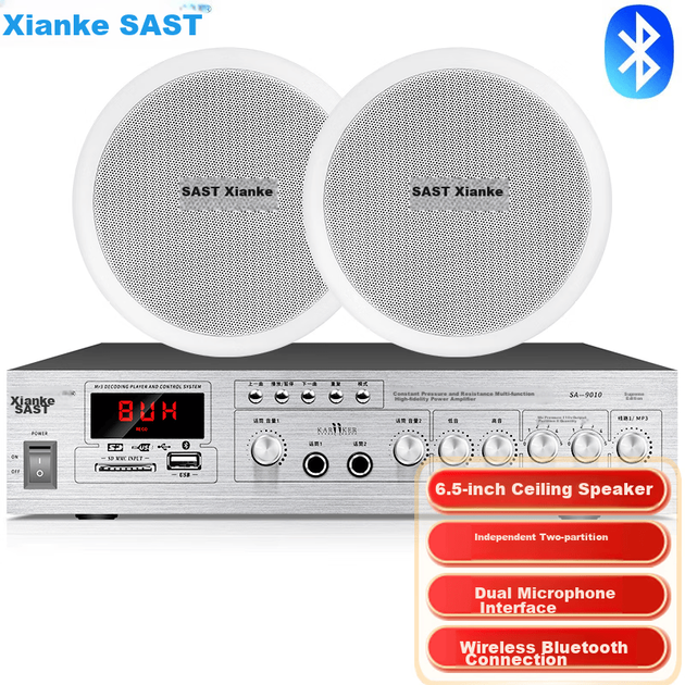 Динамики потолочные SAST 6" встраиваемые, Bluetooth - изображение 9