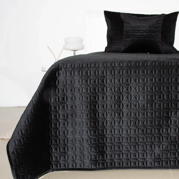 Покривало ТЕП "VELOUR" Чорний/Мозаїка, 150x210 - Фото 1 Покривало ТЕП "VELOUR" Чорний/Мозаїка, 150x210 - изображение 1