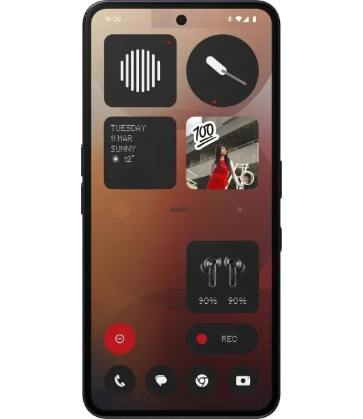 Смартфон Nothing Phone (3a) 12/256гб Black (920021k) - изображение 2