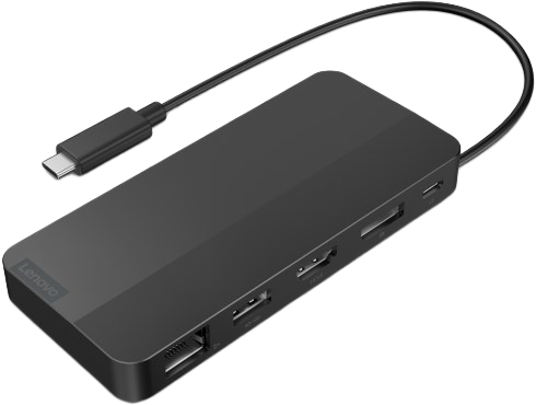 Док-станція Lenovo USB-C Dual Display Travel Dock (0195892097716) - зображення 3