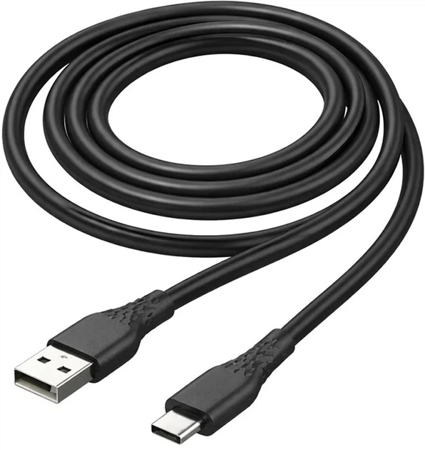 Кабель USB-Type-C 1м ColorWay (textured PVC) 3А, чорний (CW-CBUC094-BK) - Фото 1 Кабель USB-Type-C 1м ColorWay (textured PVC) 3А, чорний (CW-CBUC094-BK) - зображення 1