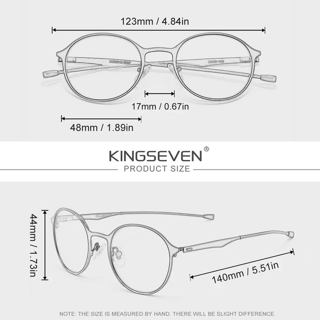 Очки компьютерные Blue Blocker для мужчин и женщин KINGSEVEN 8821 Silver - изображение 4