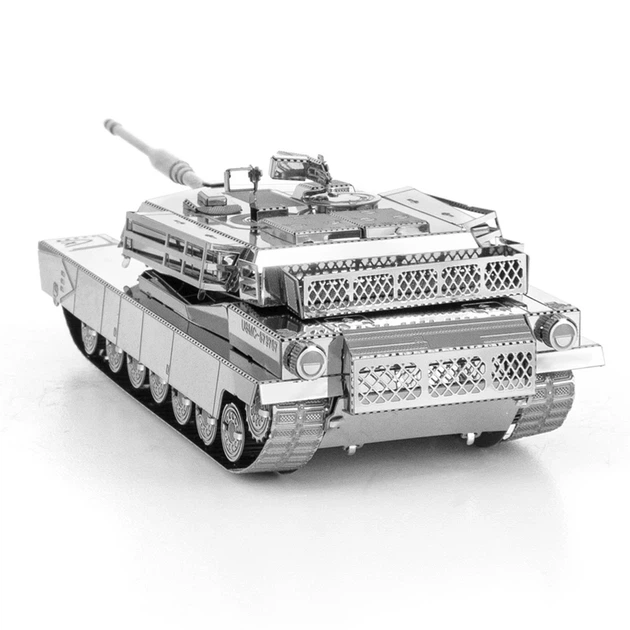Металевий 3D конструктор "Tank - M1 Abrams", Metal Earth, MMS206 - Фото 3 Металевий 3D конструктор "Tank - M1 Abrams", Metal Earth, MMS206 - изображение 3