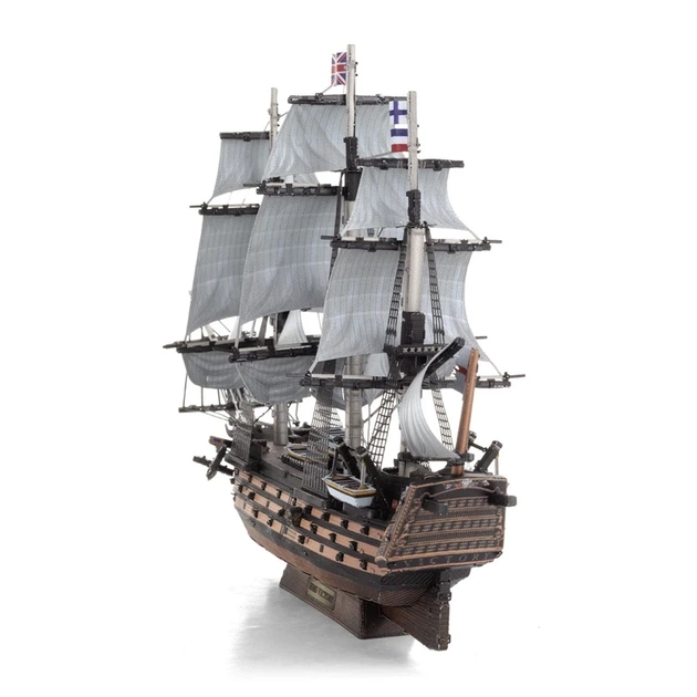 Металевий 3D конструктор "Корабель HMS Victory", Metal Earth, PS2022 - Фото 4 Металевий 3D конструктор "Корабель HMS Victory", Metal Earth, PS2022 - зображення 4