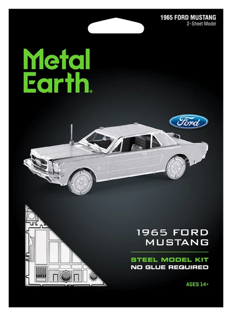 Металевий 3D конструктор "Автомобіль 1965 Ford Mustang", Metal Earth, MMS056 - зображення 7