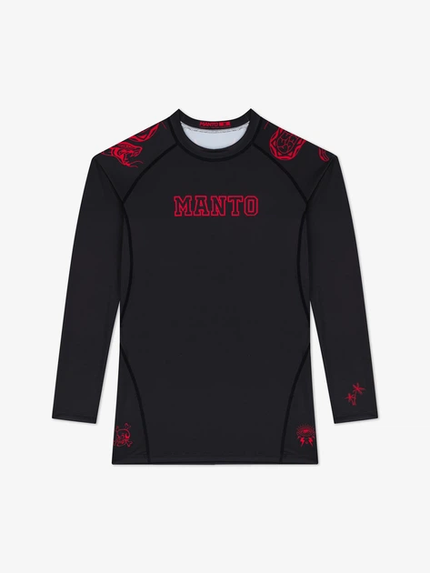 Рашгард MANTO long sleeve rashguard MIKO black S - Фото 1 Рашгард MANTO long sleeve rashguard MIKO black S - изображение 1