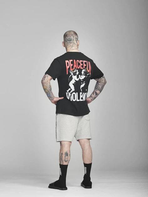 Футболка MANTO t-shirt ANGELS black S - изображение 2