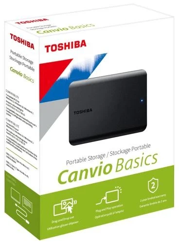 Зовнішній жорсткий диск 4Tb Toshiba Canvio Basics, Black, 2.5', USB 3.2 (Gen 1) (HDTB540EK3CA) - изображение 5